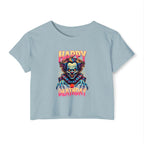 "Happy Deathday" Clown Cropped Tee