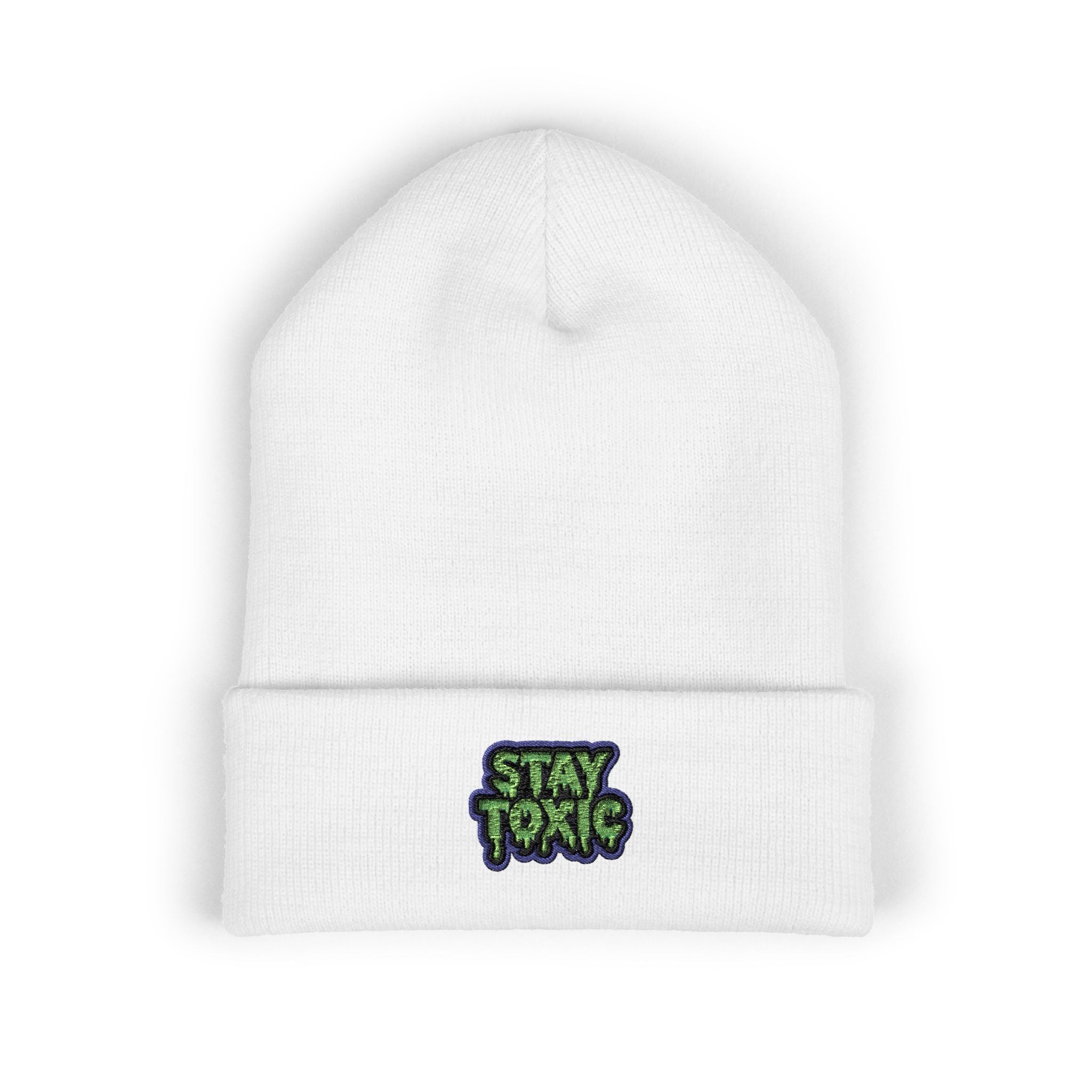 Stay Toxic Embroidered Classic Beanie