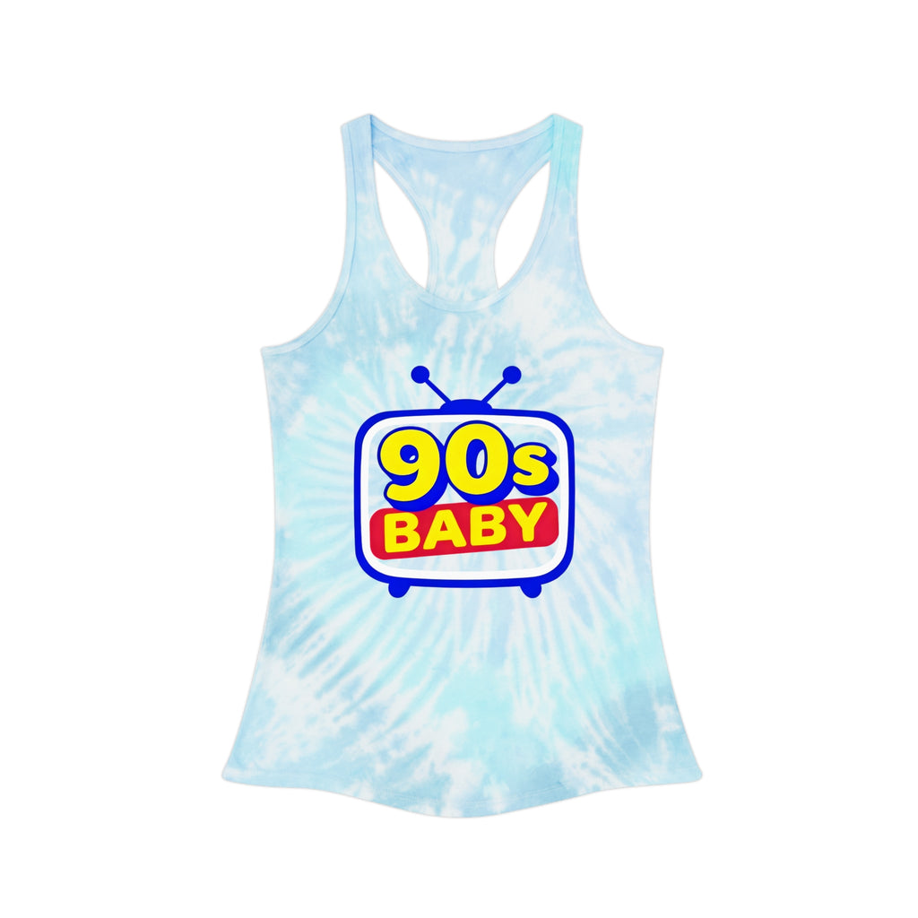 90s Baby Tie Dye Racerback Tank