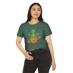 Galactic Alien Cropped Tee