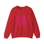 Spiderweb Heart Crewneck Sweatshirt