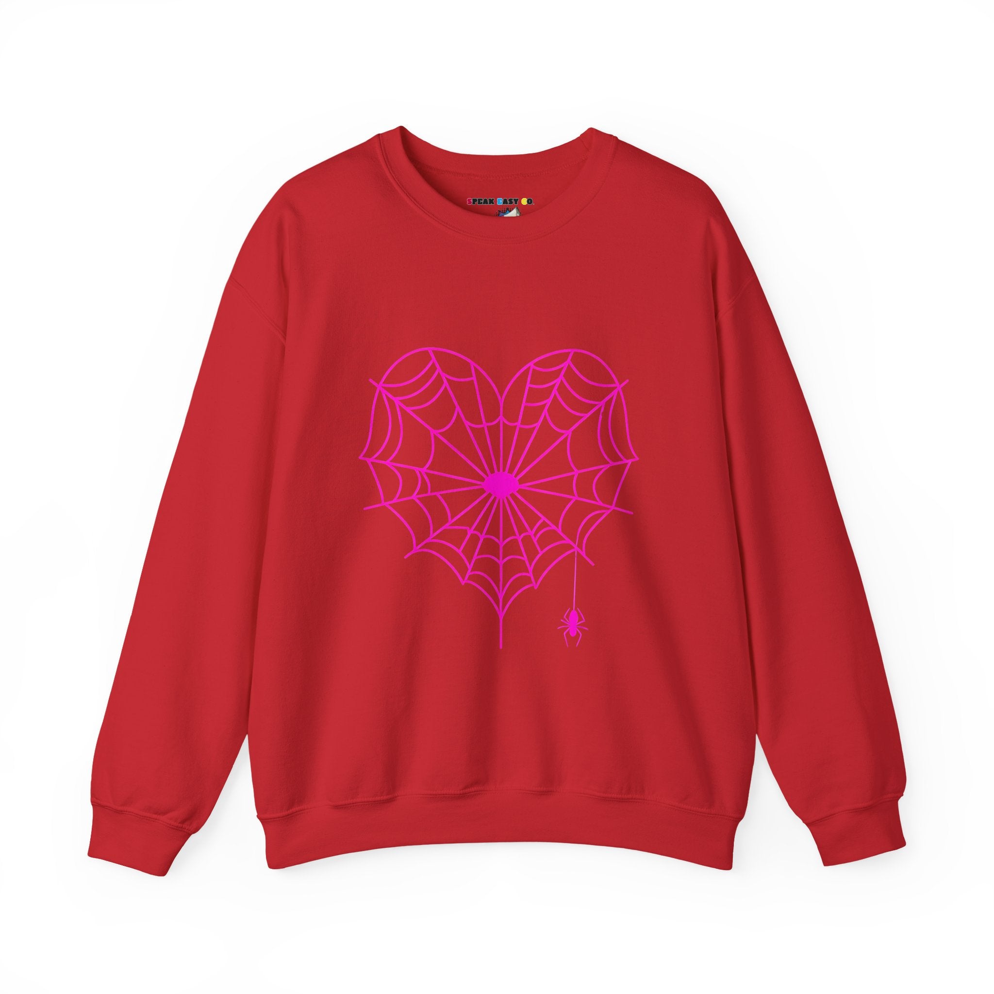 Spiderweb Heart Crewneck Sweatshirt