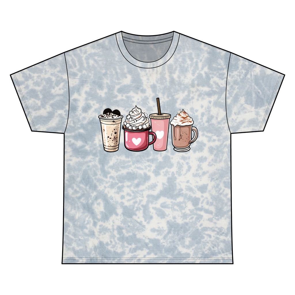 Coffee Lovers Tie-Dye Tee