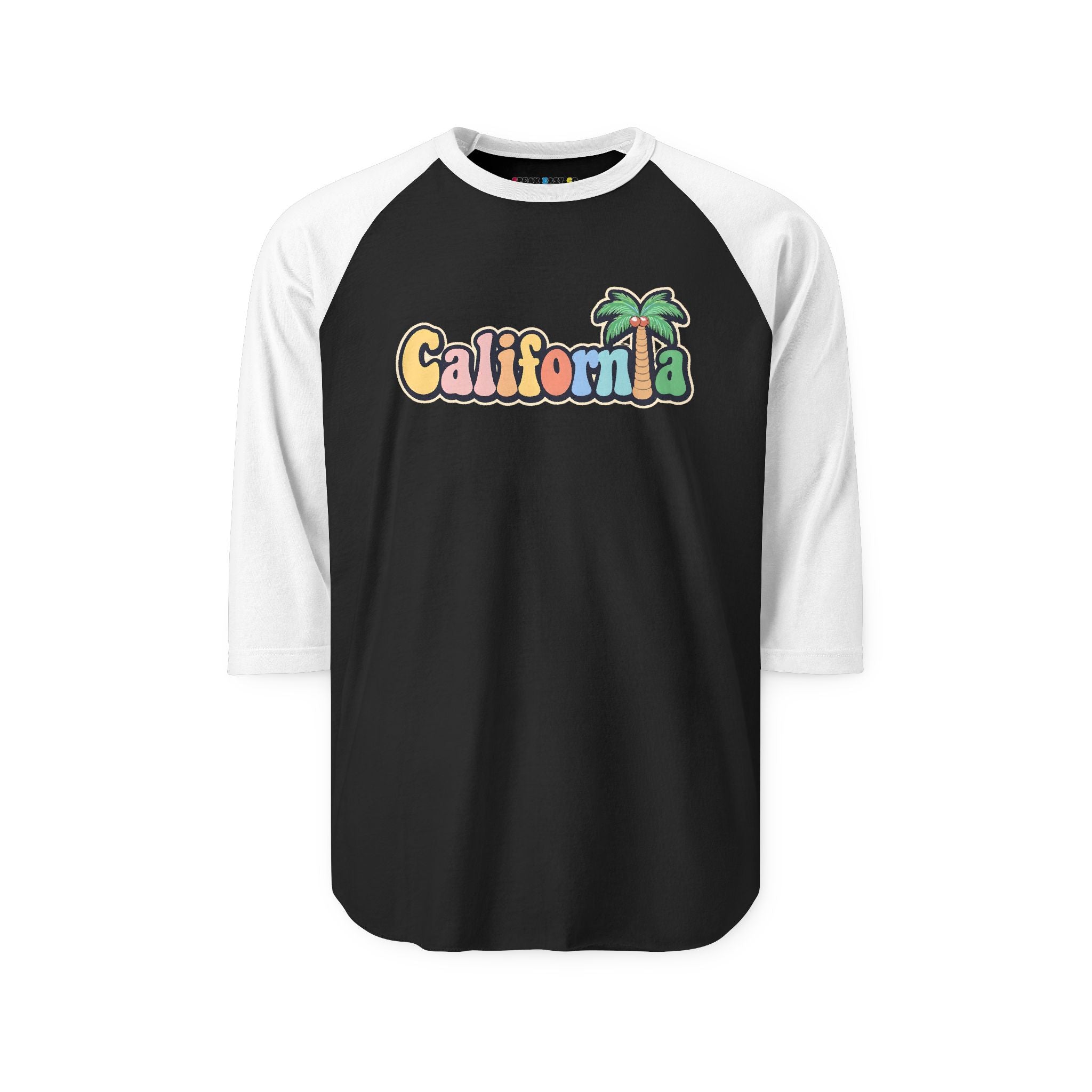 California Palm Tree 3/4th Sleeve Raglan Shirt