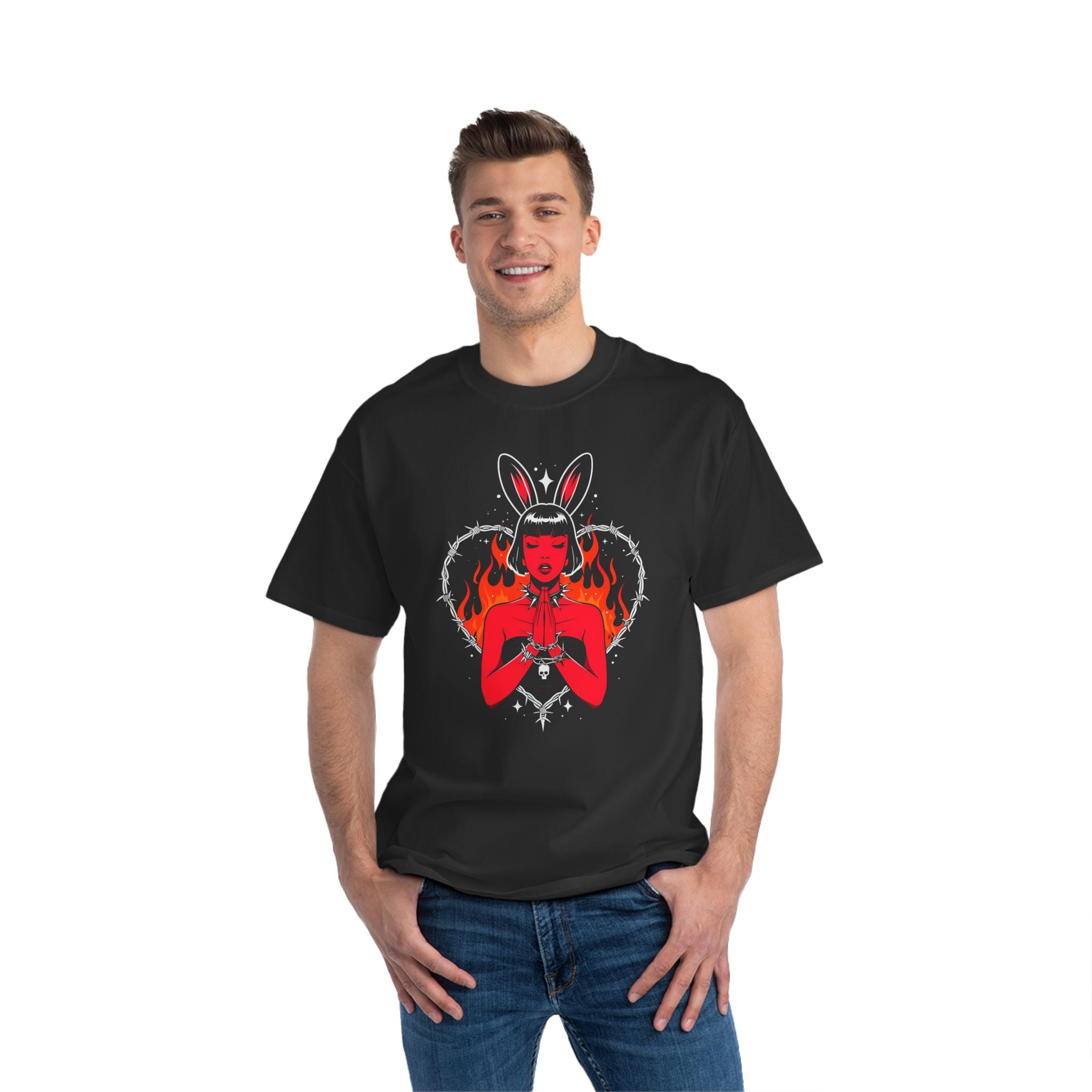 Edgy Bunny Heart Tee