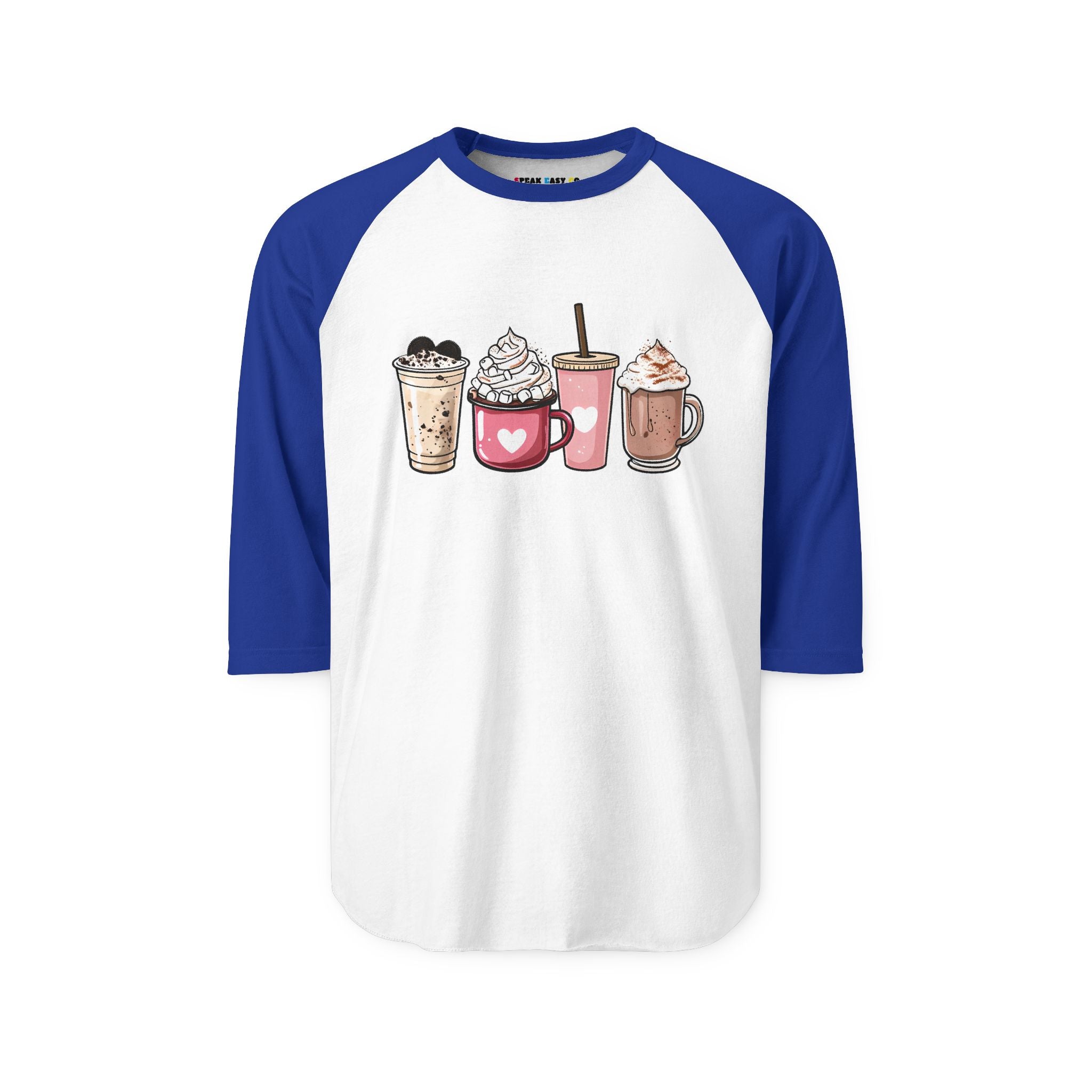 Coffee Lovers 3/4th Sleeve Raglan Shirt