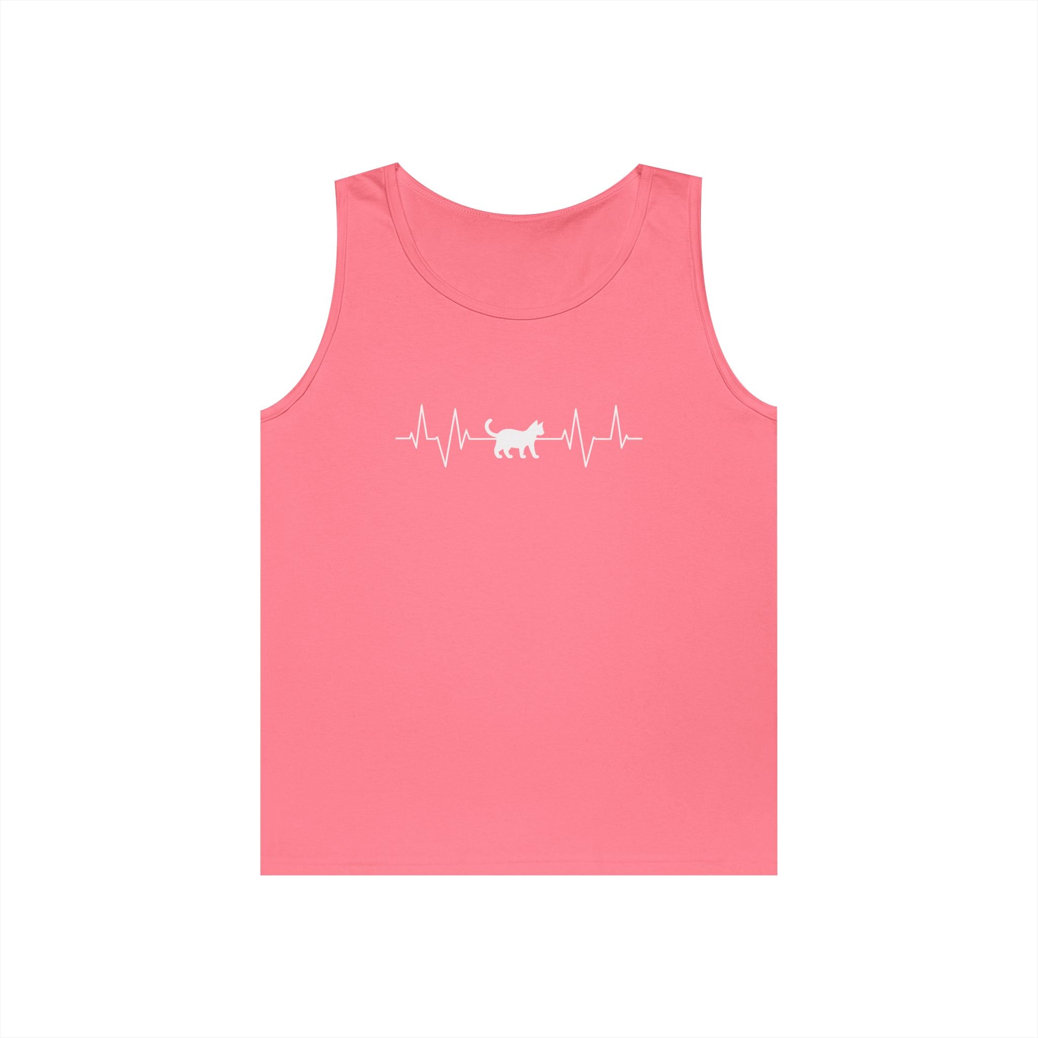 White Cat Heartbeat Tank