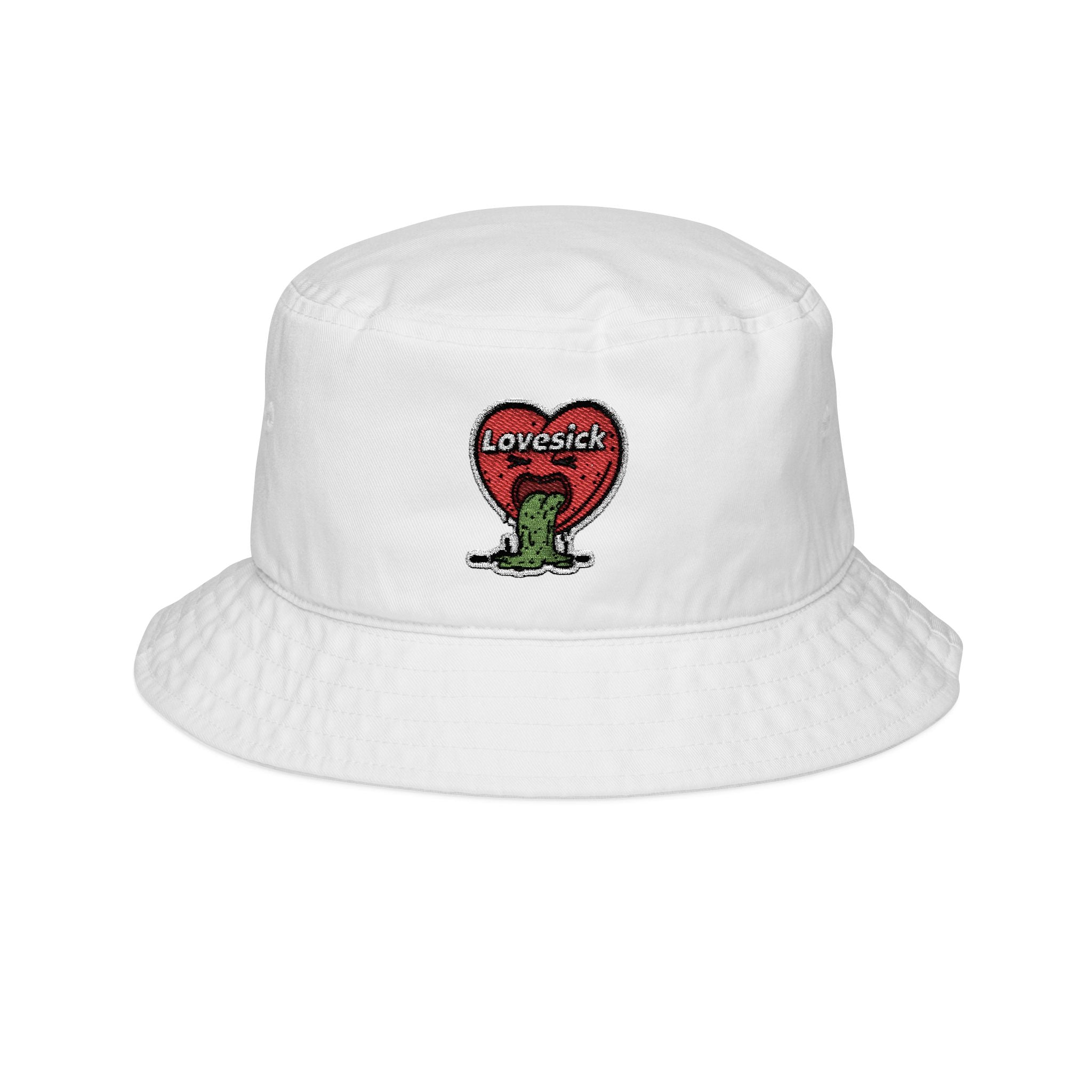 Lovesick Embroidered Bucket Hat