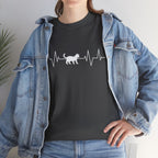 White Cat Heartbeat Tee