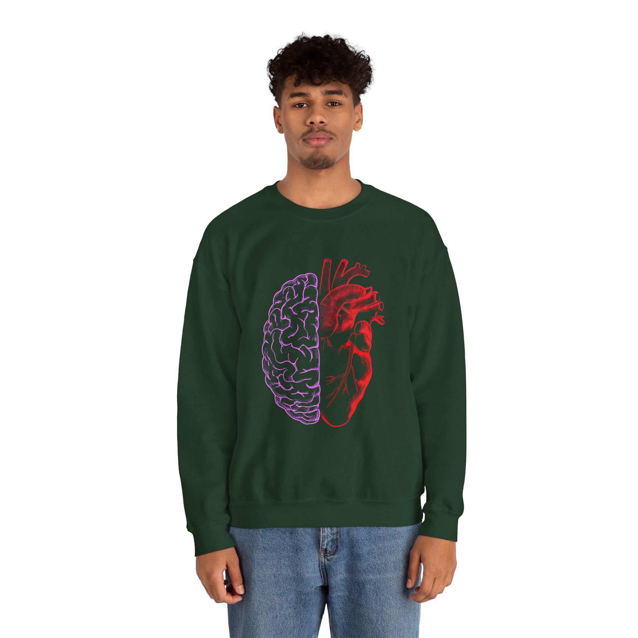 Heart & Brain Crewneck Sweatshirt