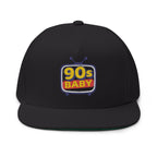 90s Baby Flat Bill Cap - Embroidered