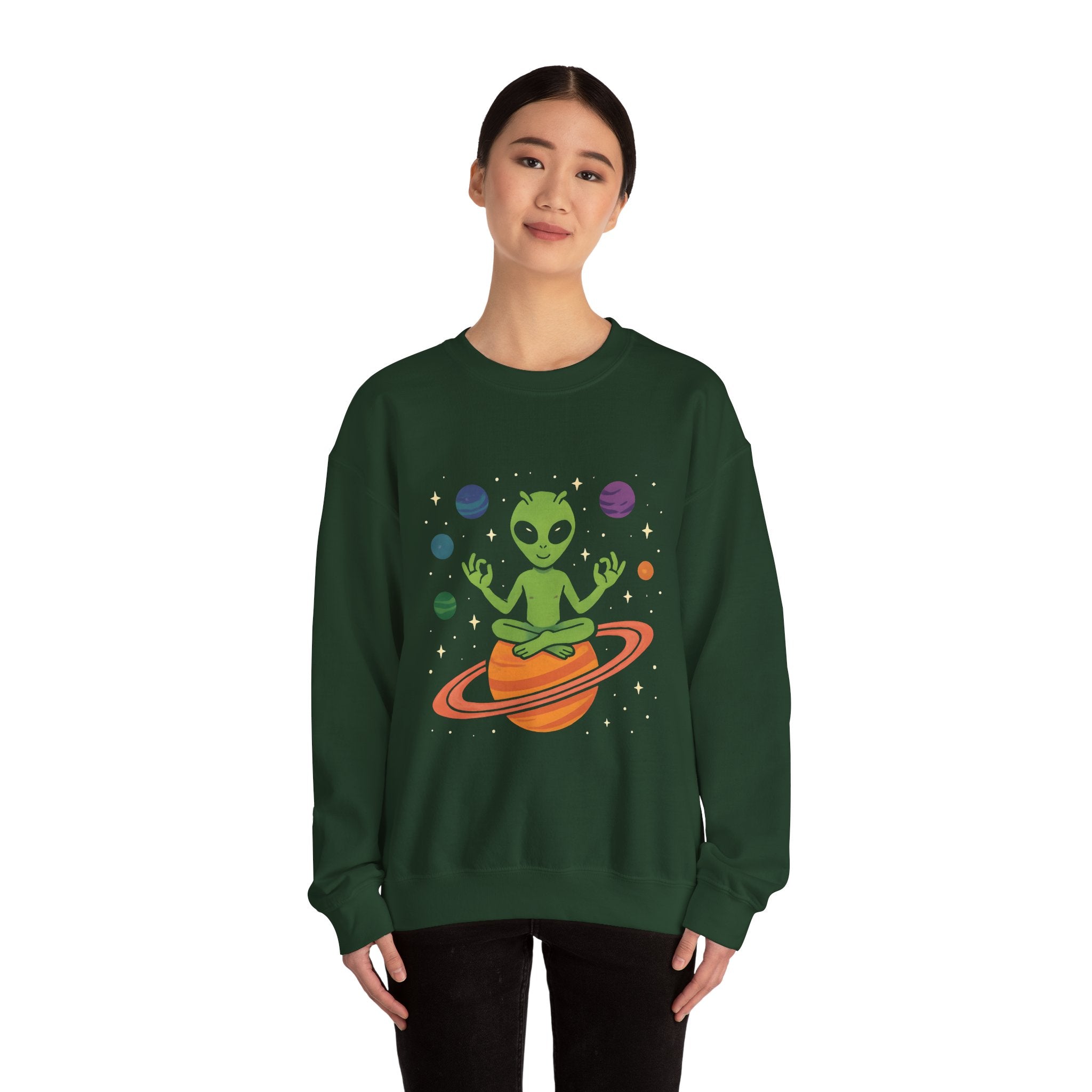 Galactic Alien Crewneck Sweatshirt