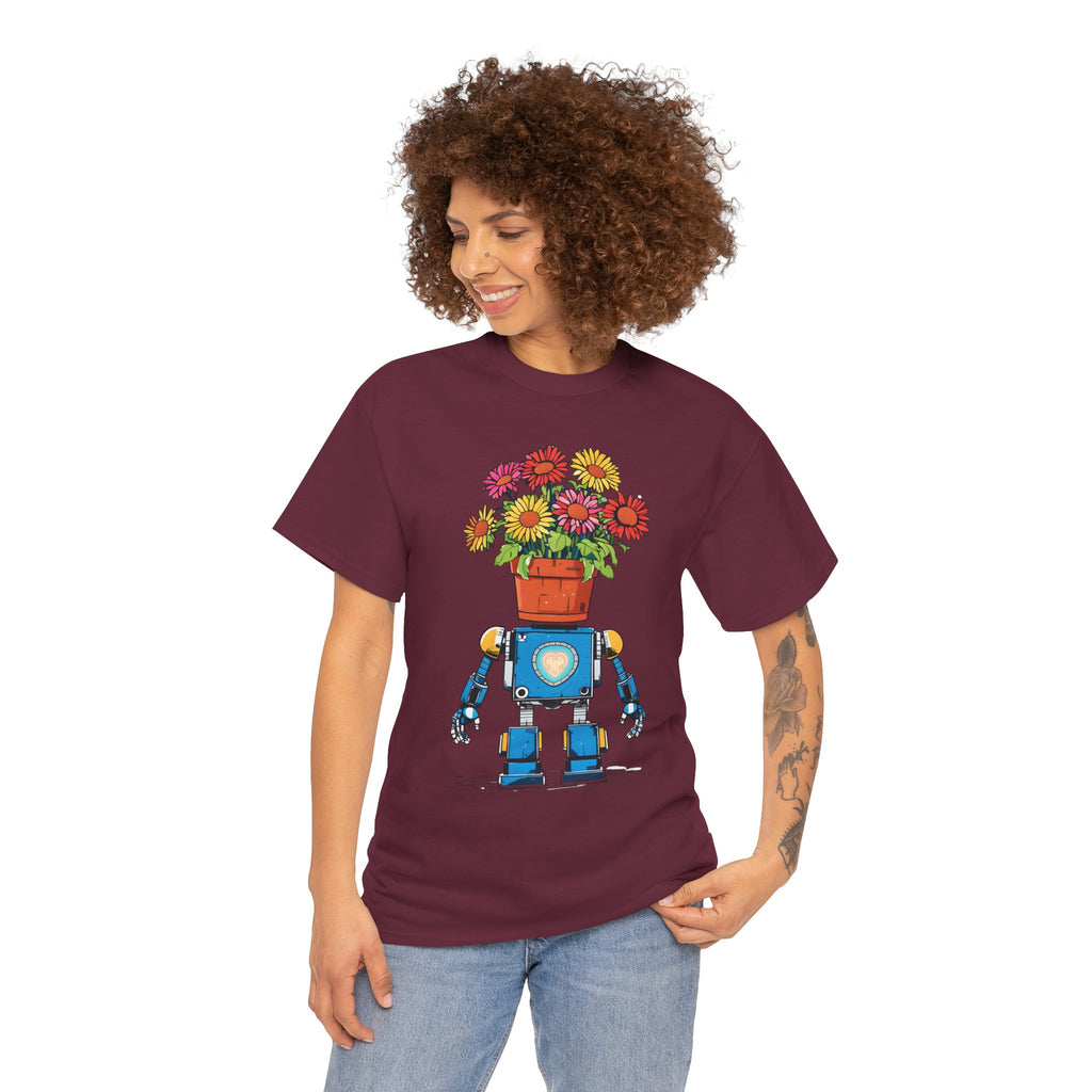 Robot Flower Power Tee