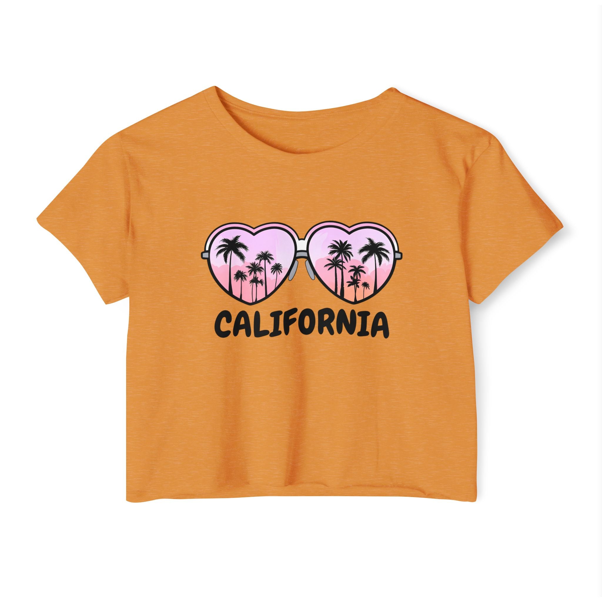 California Glasses Cropped Tee