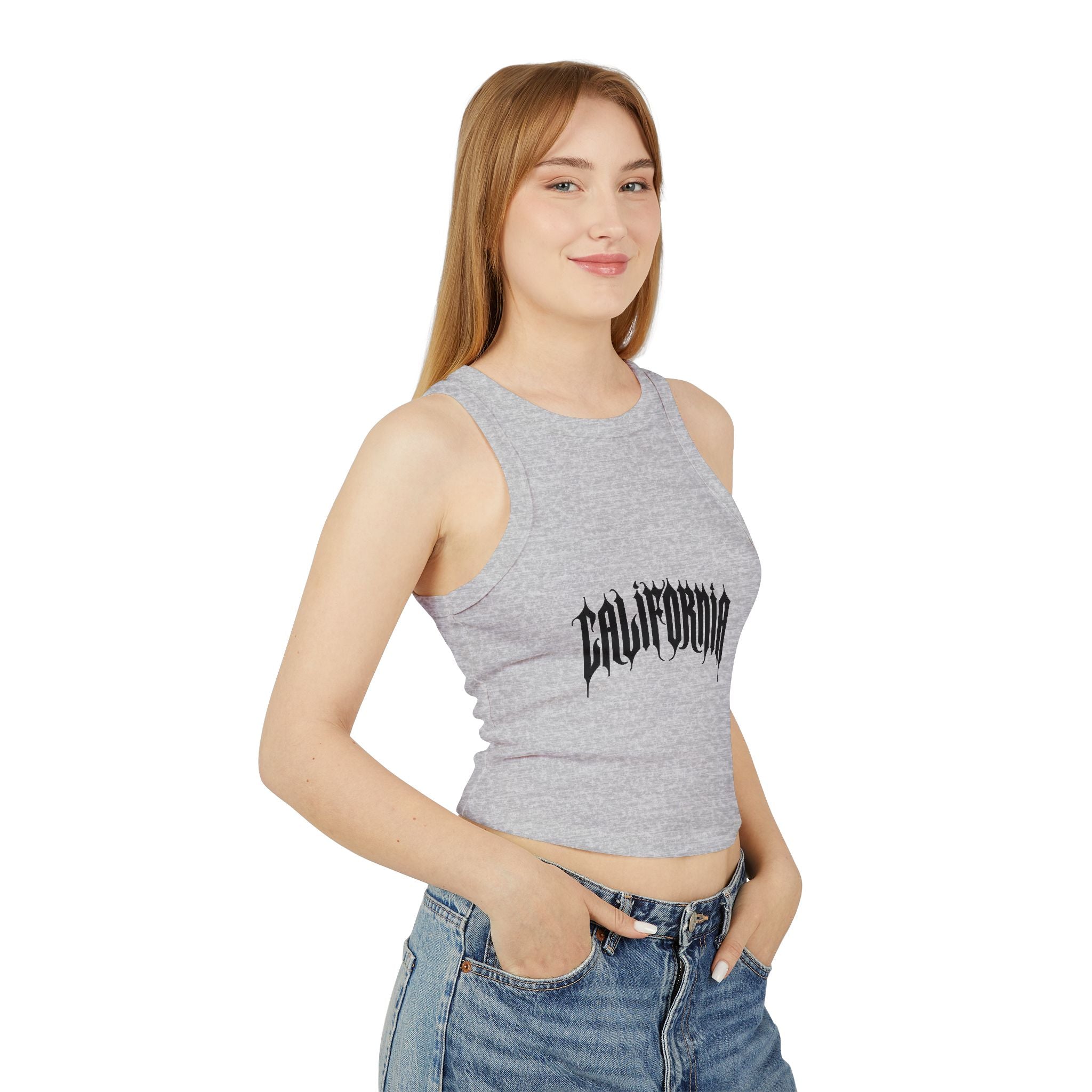 California Cropped Racer Tank