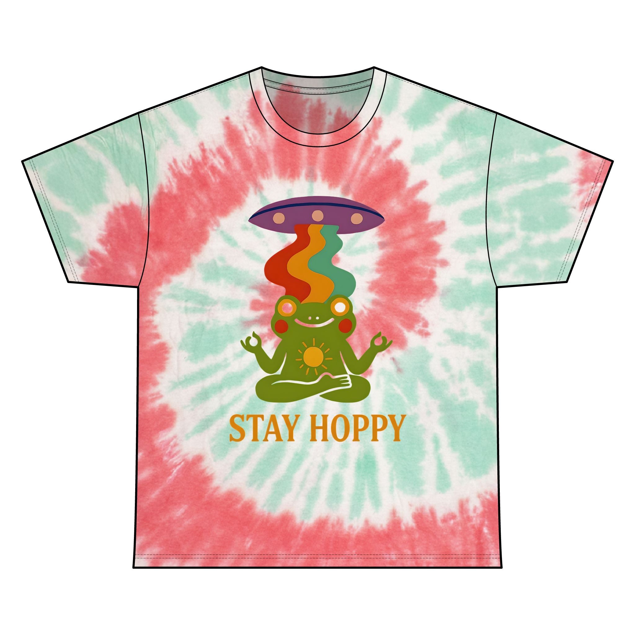 Stay Hoppy Tie Dye Tee