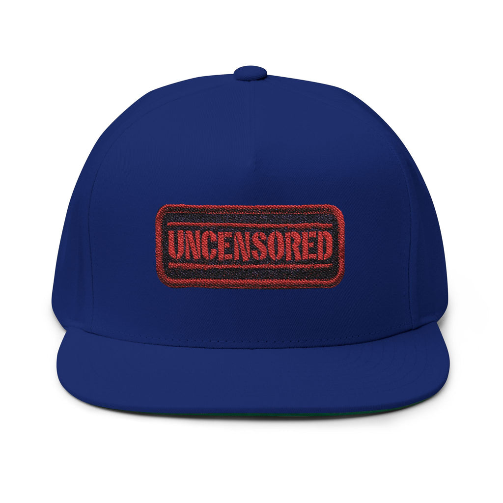Uncensored Embroidered Flat Bill Cap
