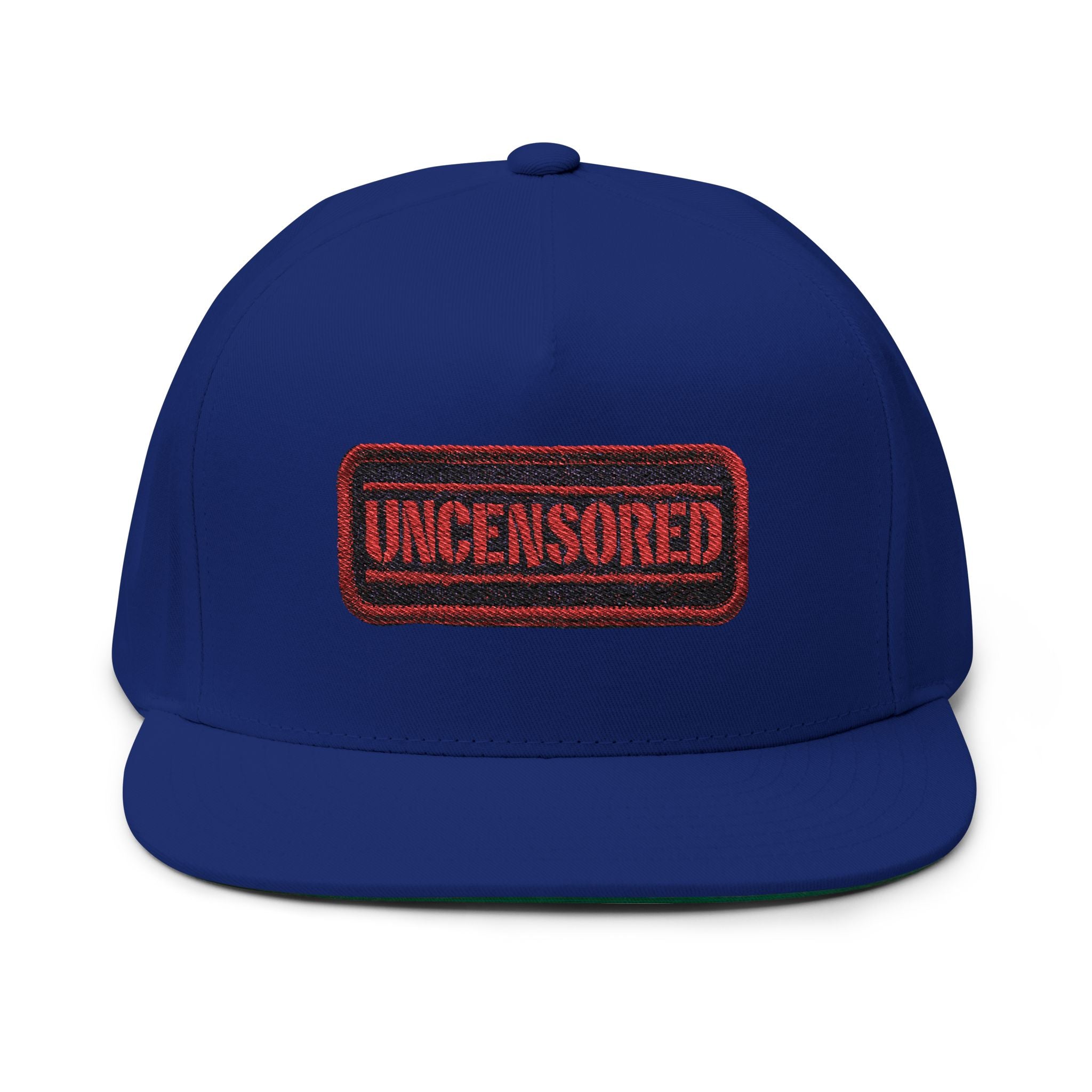 Uncensored Embroidered Flat Bill Cap
