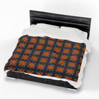 Geometric Design Velveteen Plush Blanket