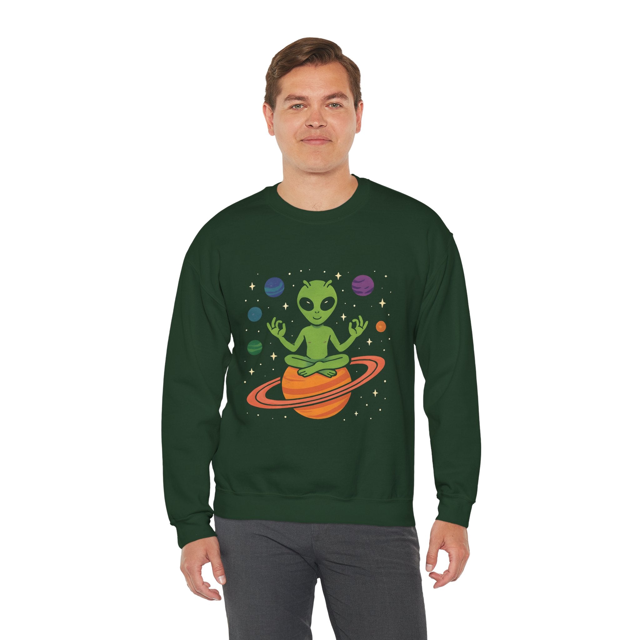 Galactic Alien Crewneck Sweatshirt