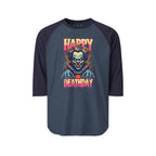"Happy Deathday" Clown 3/4th Sleeve Raglan Shirt