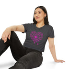 Spiderweb Heart Cropped Tee