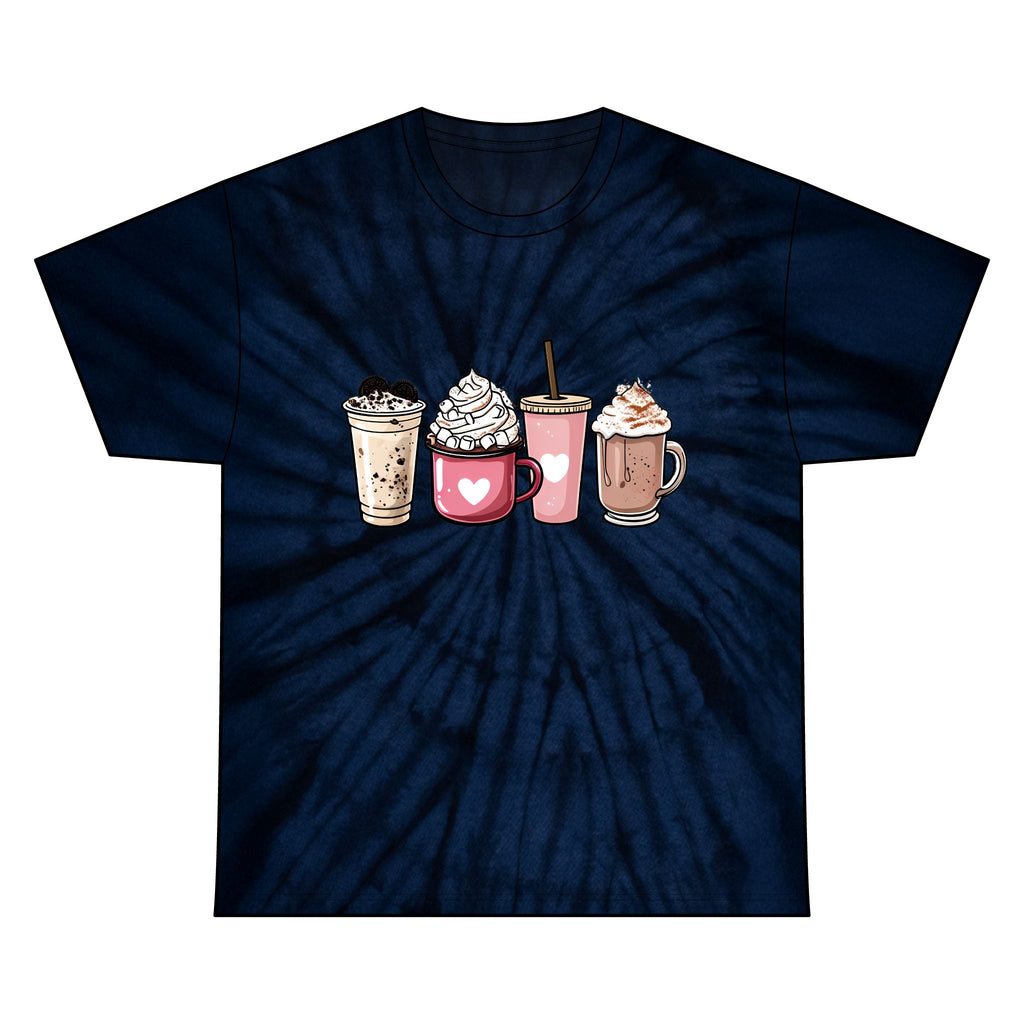Coffee Lovers Tie-Dye Tee