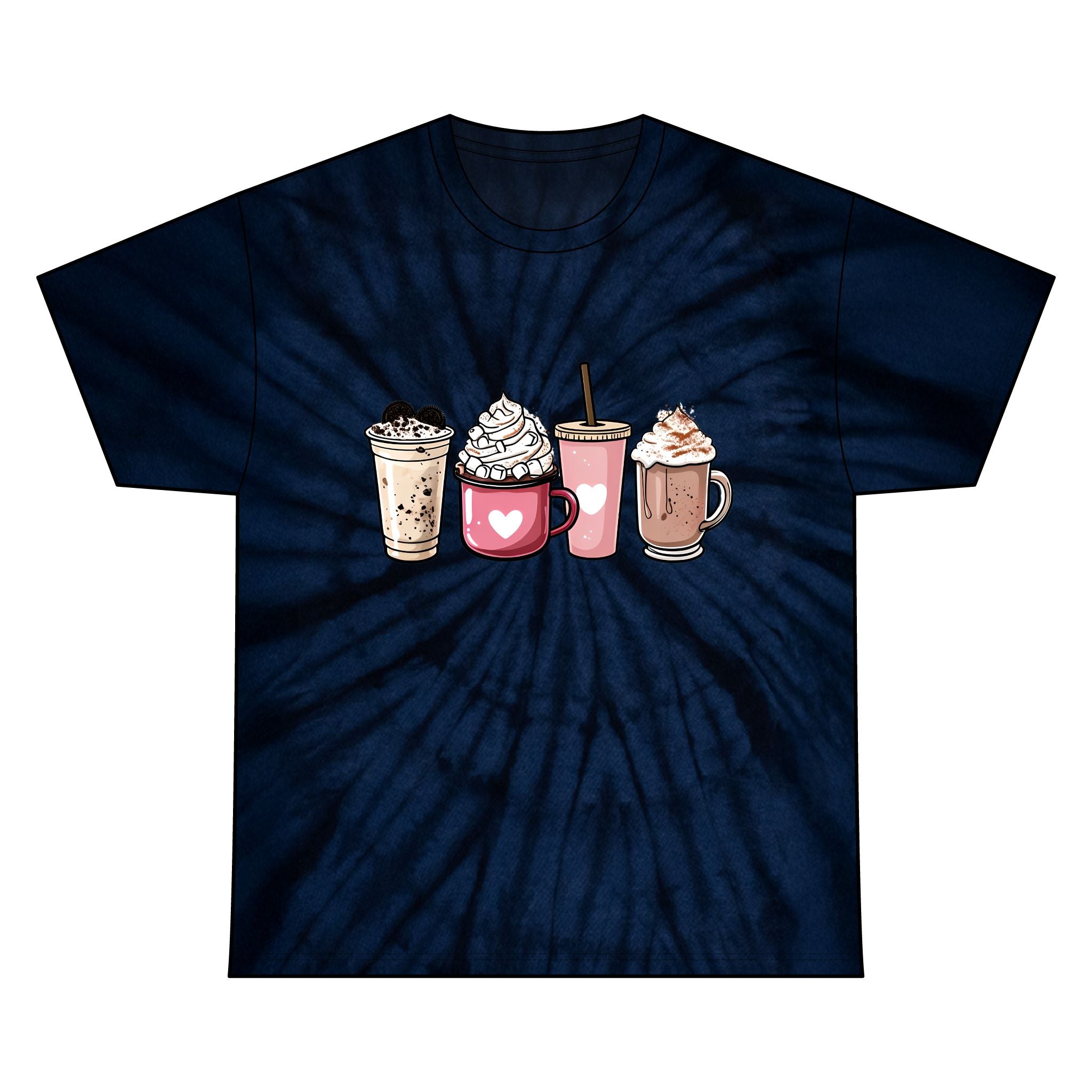 Coffee Lovers Tie-Dye Tee