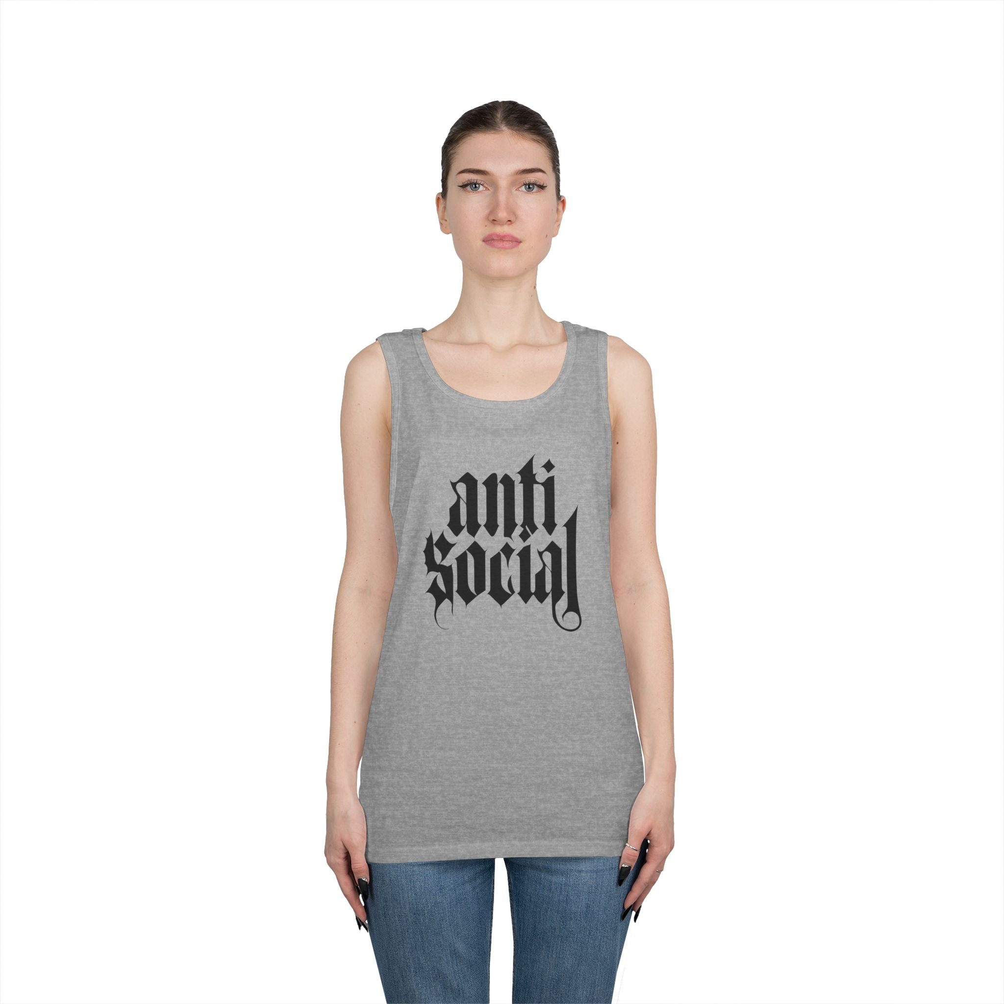 Anti-Social Heavy Cotton Tank Top