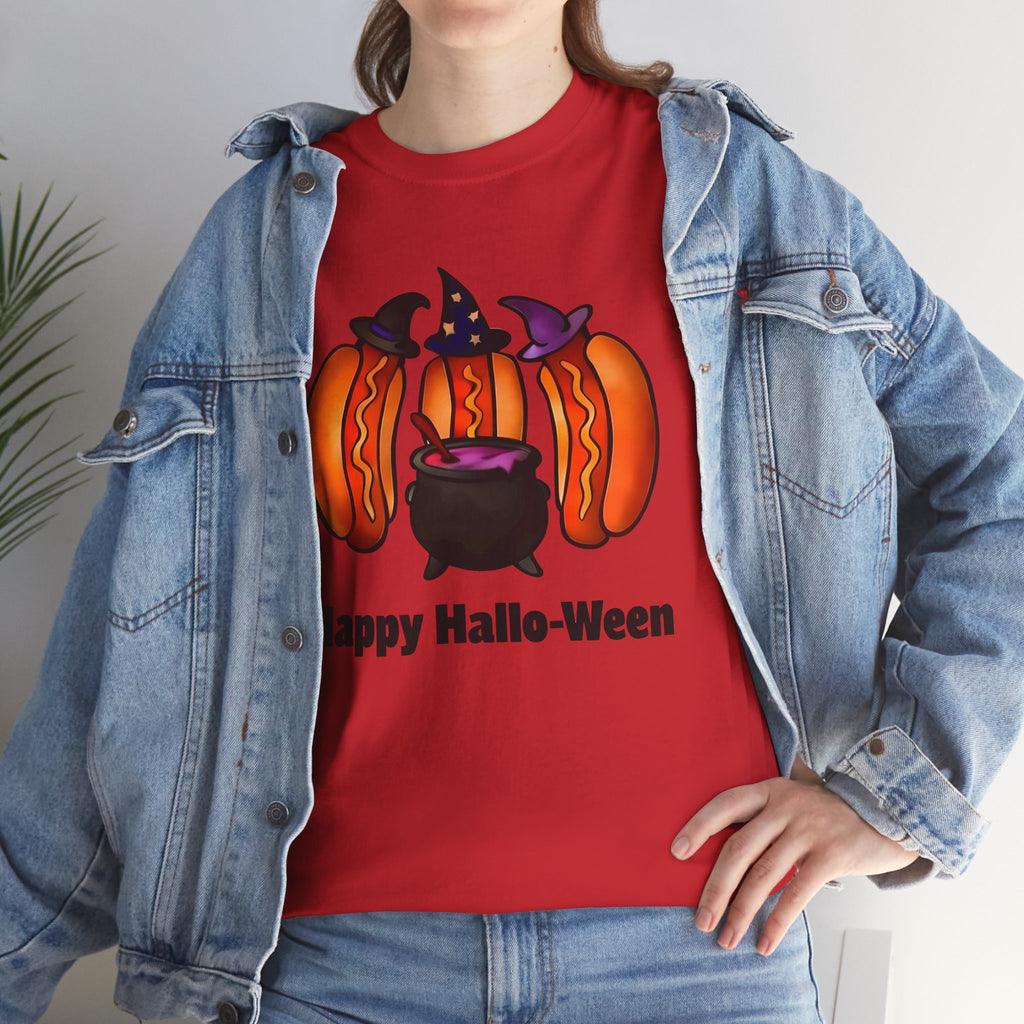 "Happy Hallo-Ween" Hotdog Witches Tee