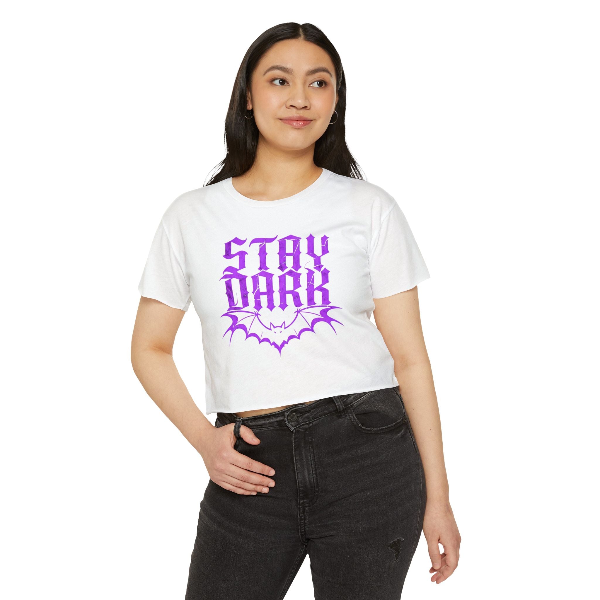 "Stay Dark" Cropped Tee