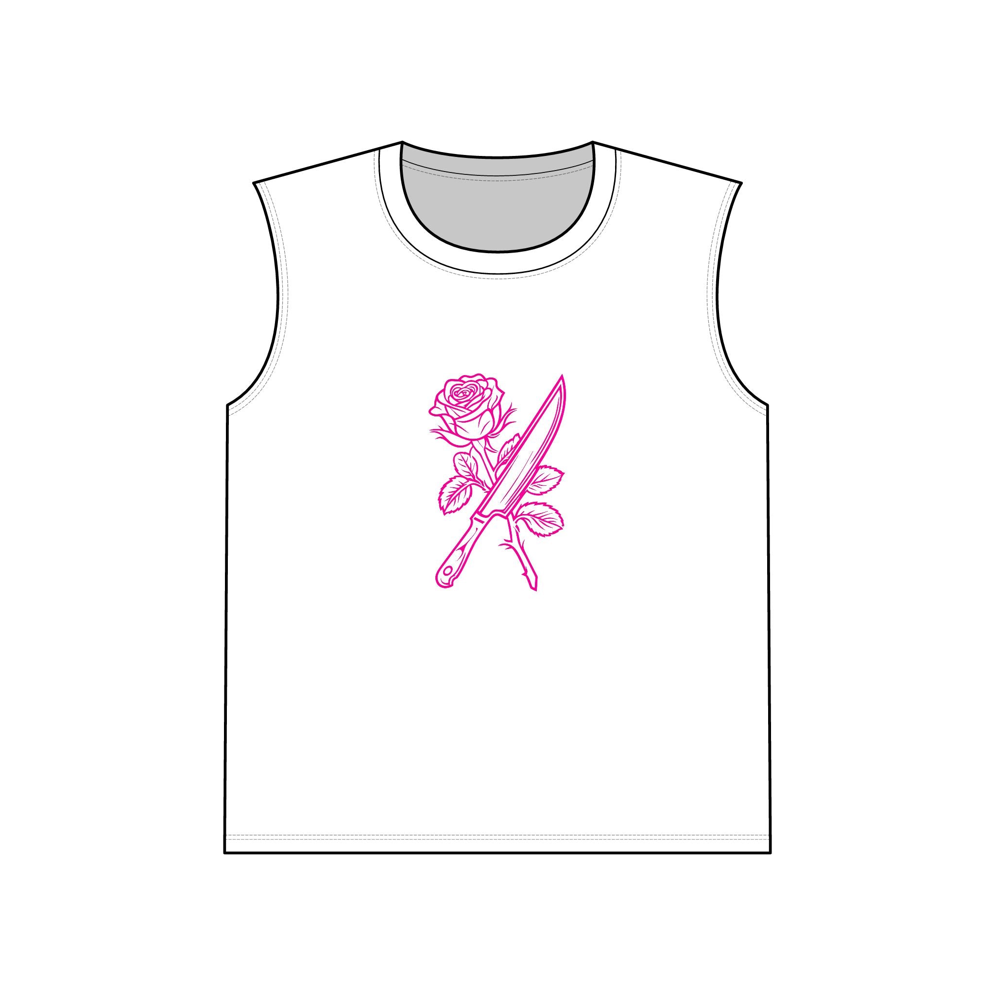 Rose & Knife Muscle Tank