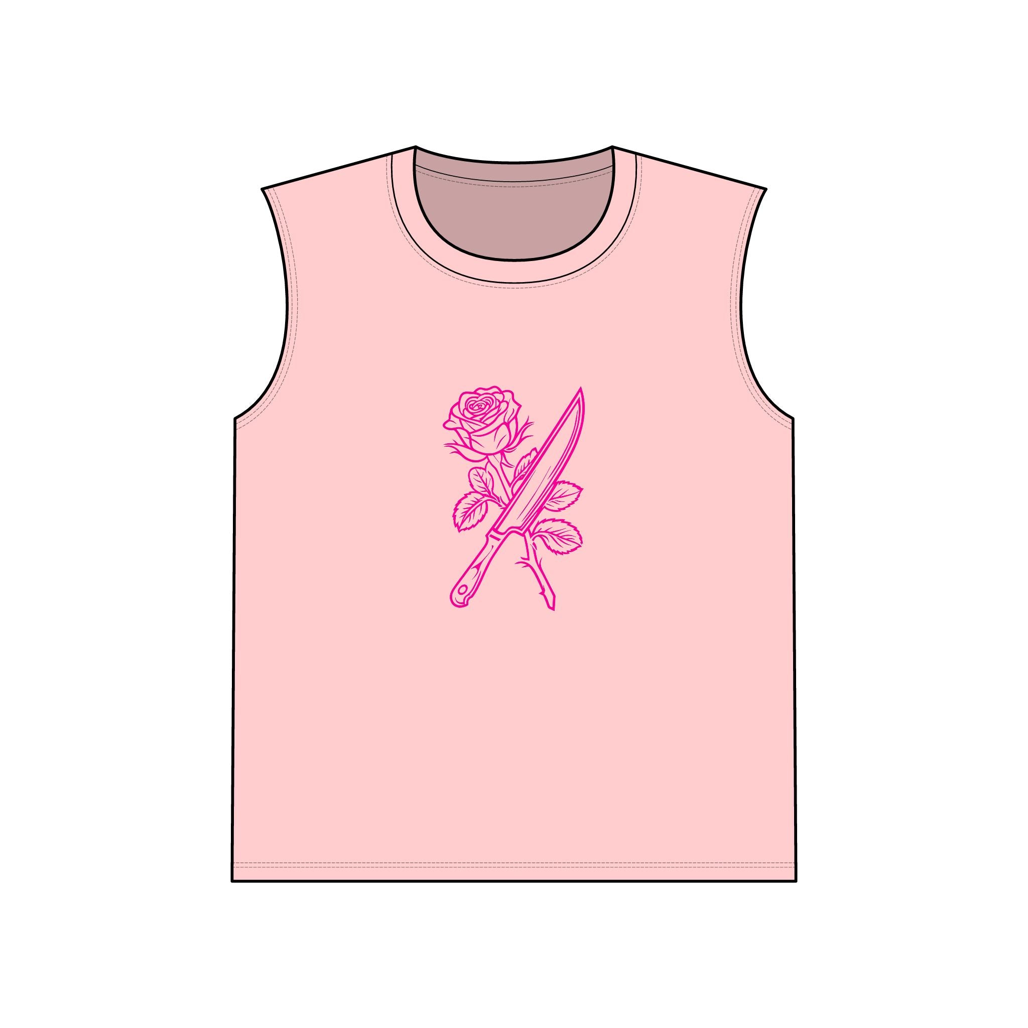 Rose & Knife Muscle Tank