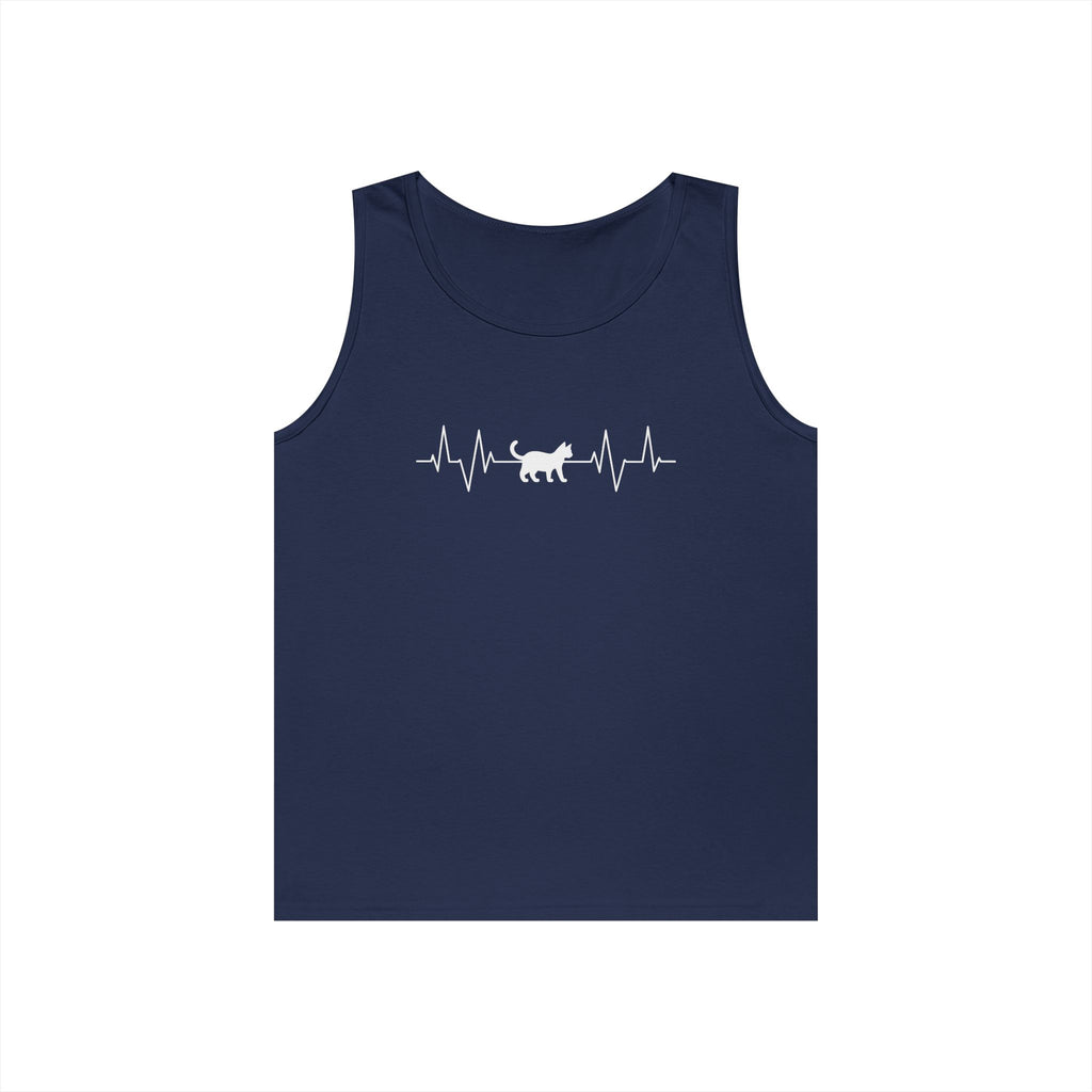 White Cat Heartbeat Tank