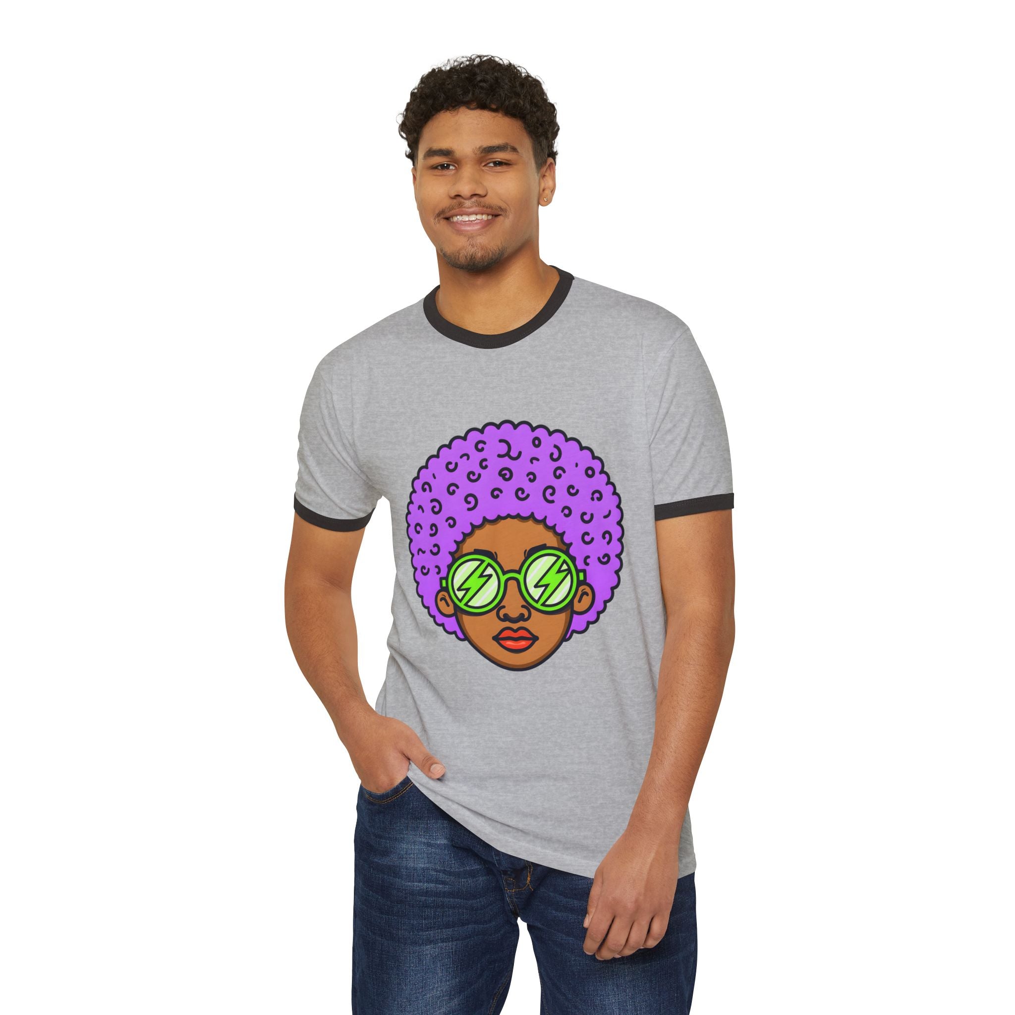 Afro Ringer Tee