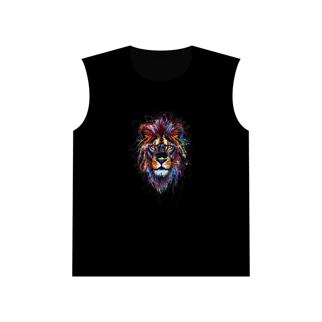 Lion Scribble Muscle Tank
