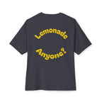Humorous Oversized Tee - Squeeze Me, Lemonade Anyone?