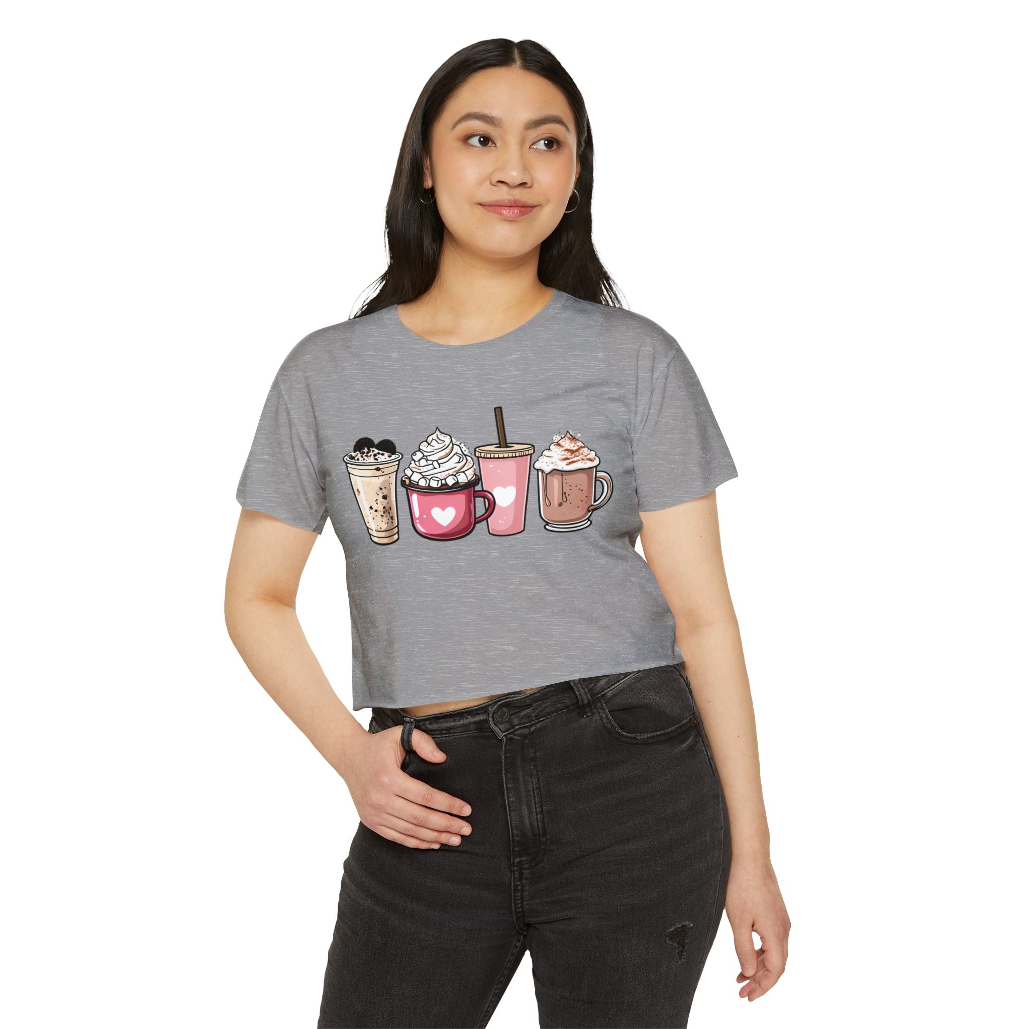 Coffee Lovers Cropped Tee