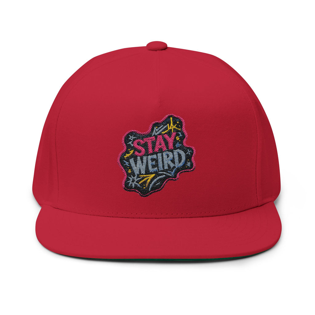 Stay Weird Flat Bill Cap