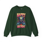 "Happy Deathday" Clown Crewneck Sweatshirt