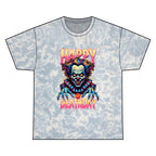 "Happy Deathday" Clown Tie-Dye Tee