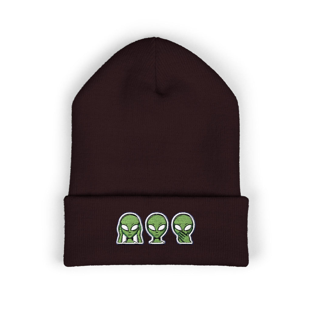 Aliens Embroidered Classic Cuffed Beanie