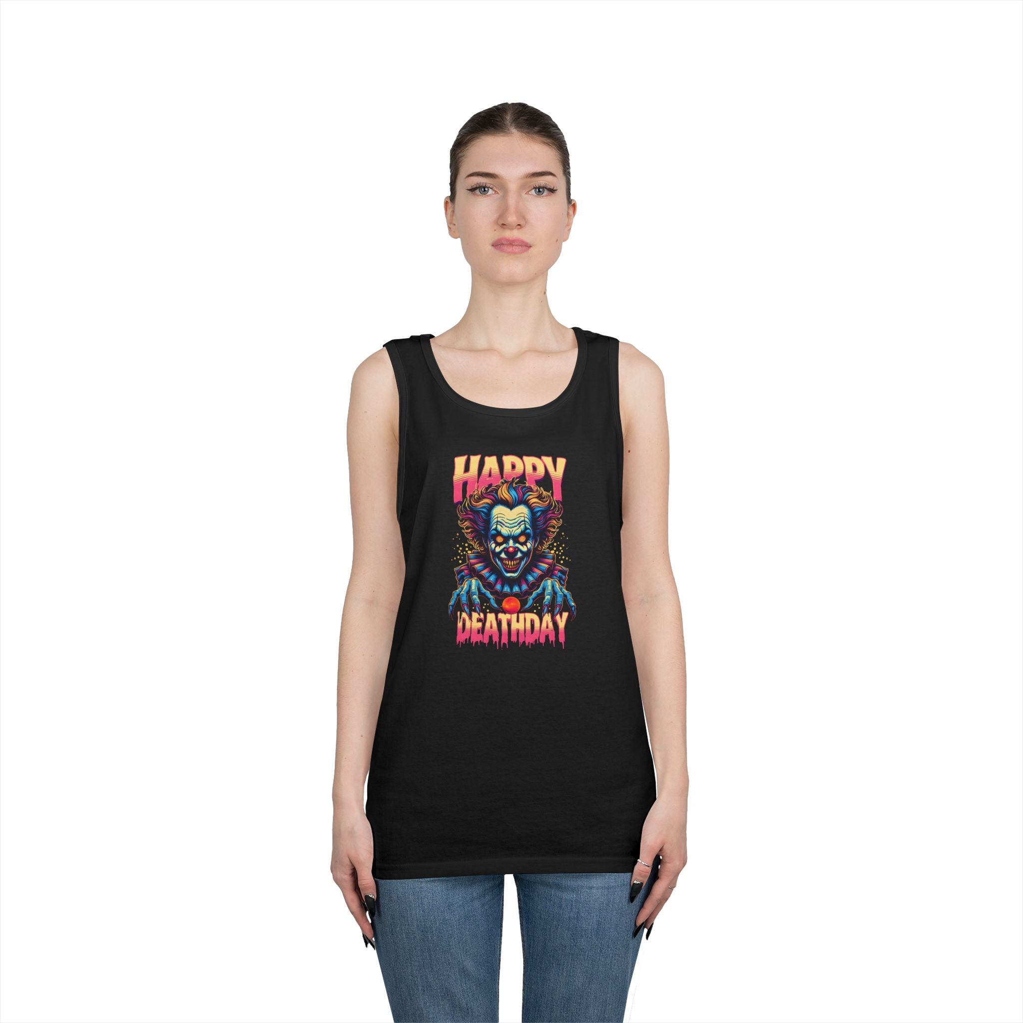 "Happy Deathday" Clown Tank