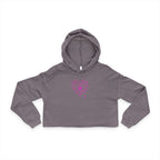 Spiderweb Heart Cropped Hoodie