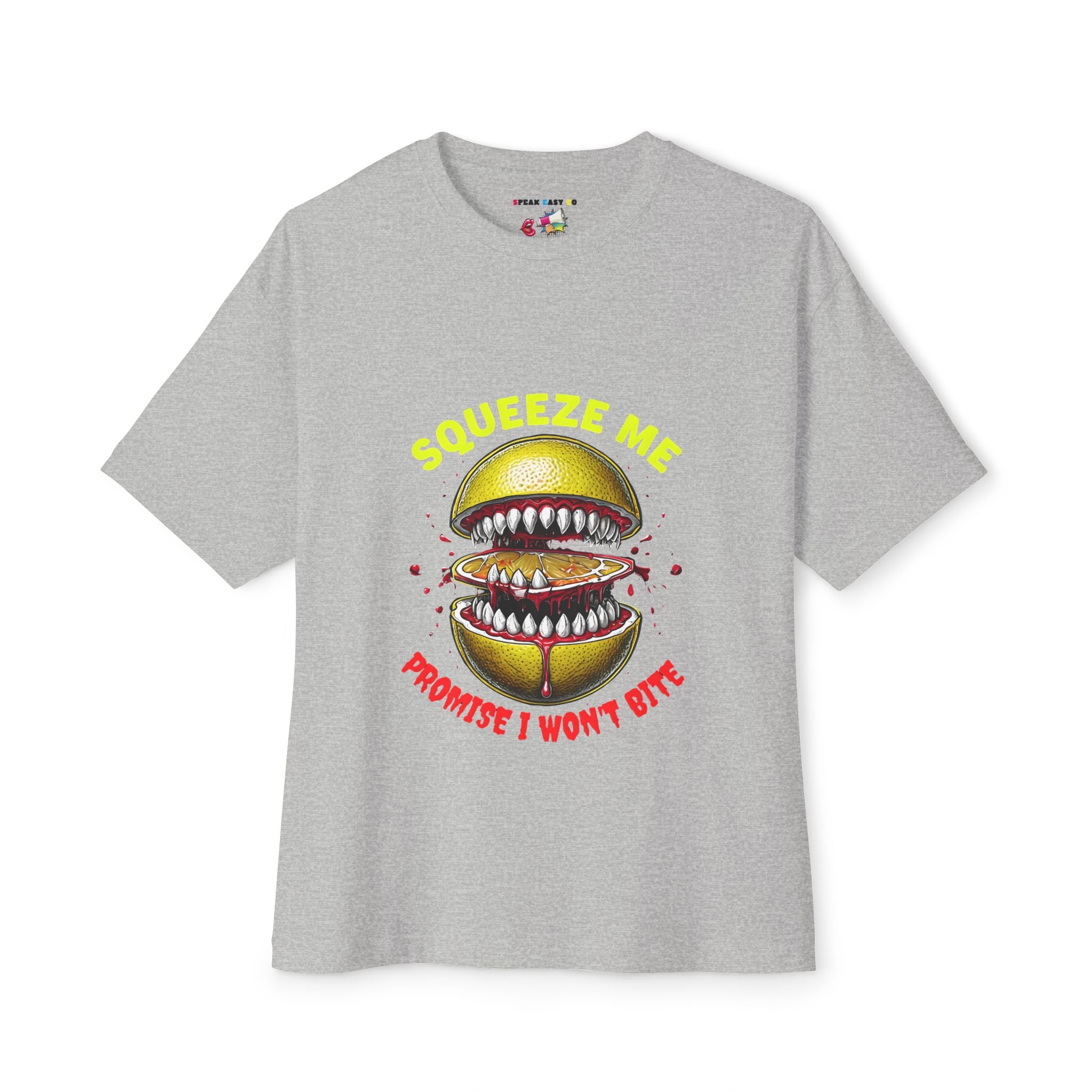 Humorous Oversized Tee - Squeeze Me, Lemonade Anyone?