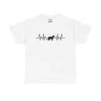 Black Cat Heartbeat Tee