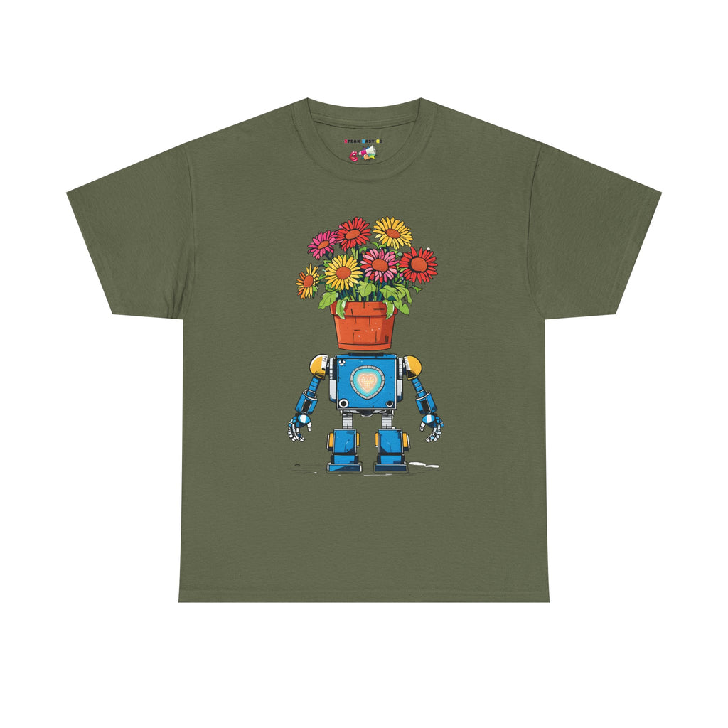 Robot Flower Power Tee