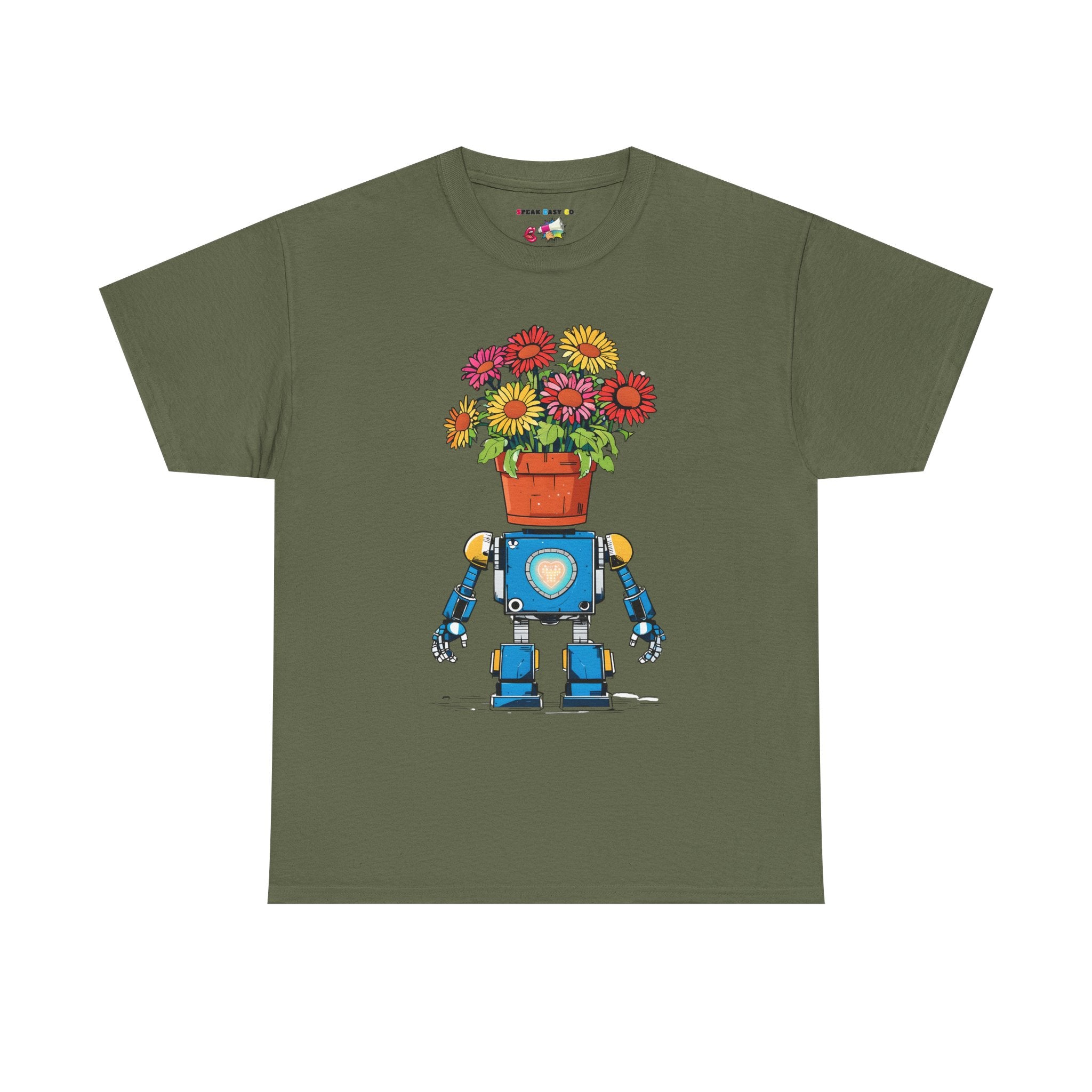 Robot Flower Power Tee