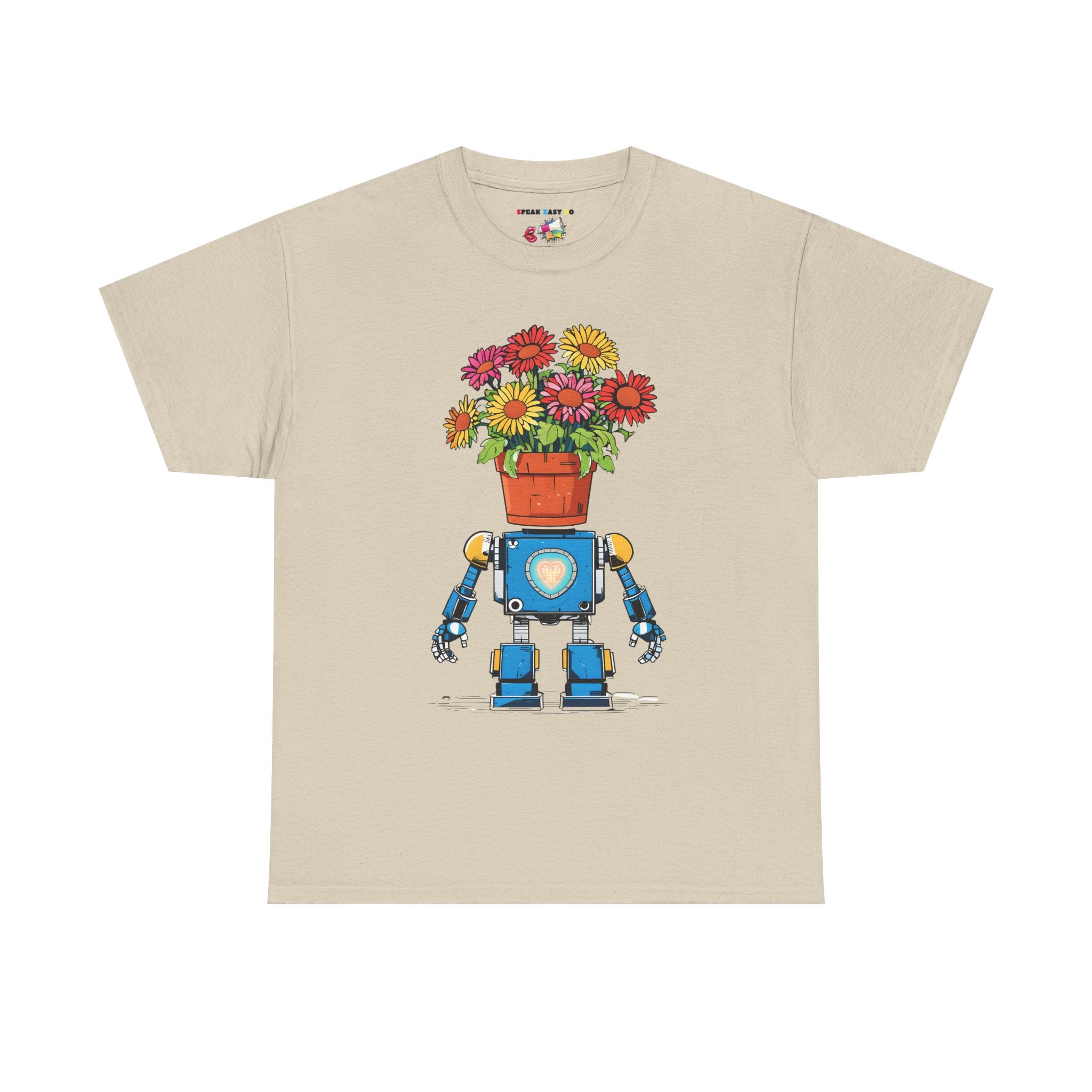 Robot Flower Power Tee