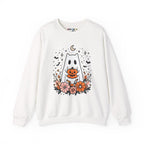 Cute Ghost Pumpkin Crewneck Sweatshirt